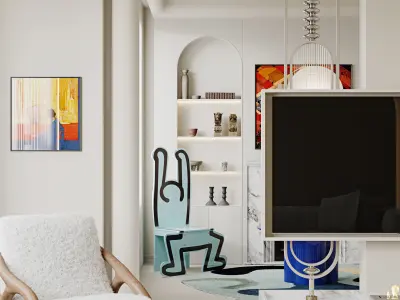    villa interior scenes 3D model get