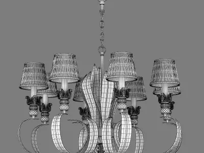 783081 Antiqua Lightstar Chandelier 3D model