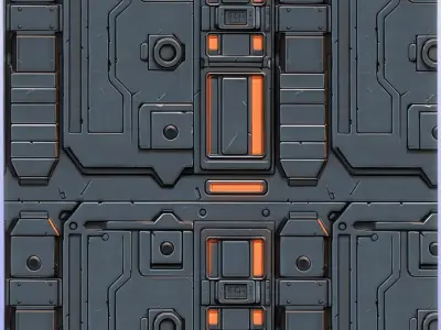 SciFi Seamless Texture Texture 12