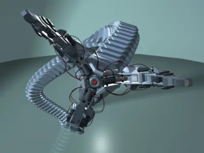 Robot Mechanic Arm - Full 3D model