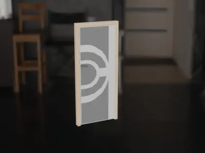 doors001 door Free low-poly 3D model
