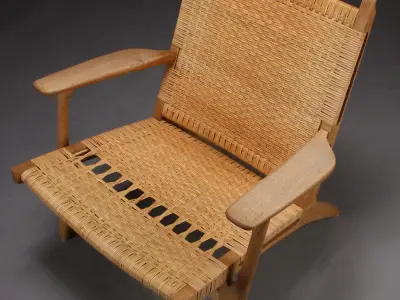 H J Wegner armchair  CH-27 3D model