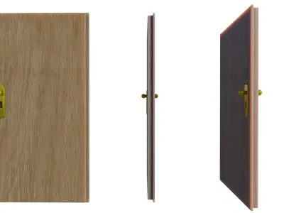 Door 2022 Low-poly 3D model