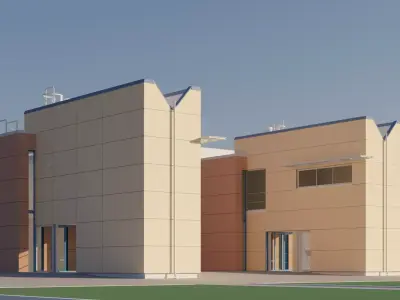 Nordic building  Free 3D model