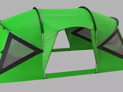 Tent Light Green 3D model