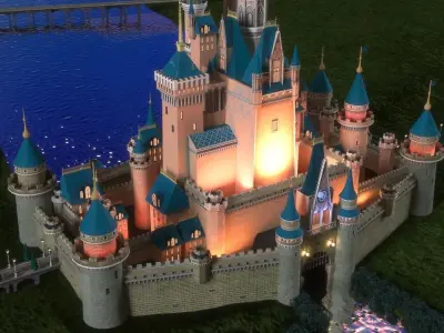 Disney Cinderella Castle 3D model