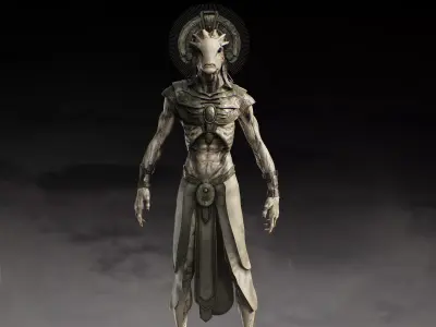 The Alien Precursors Low-poly 3D model