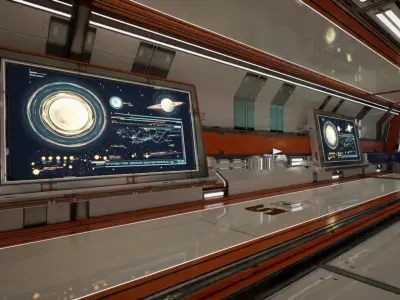 Sci-Fi Environment Kit Low-poly 3D model