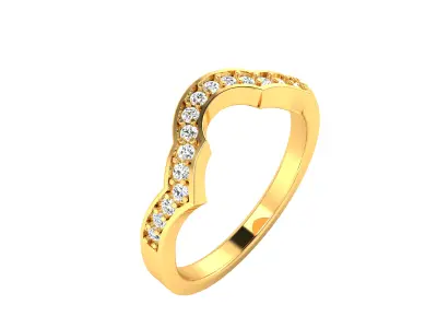Women Ring  Render 3dm STL OBJ FBX Details 3D print model 201