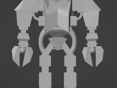 Big Bos Robot Low-poly 3D model