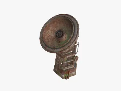 SciFi Antenna Tower A10 Abandoned - Sci Fi Exterior Design Low-poly 3D model