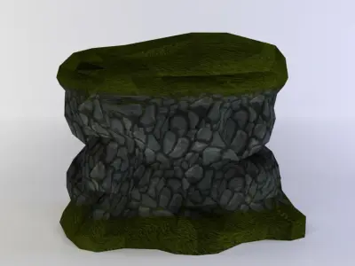 Earth platform Low-poly 3D model