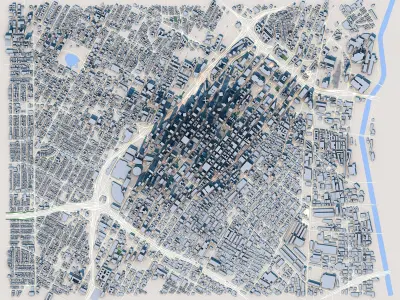 Los Angeles City United States 3D model