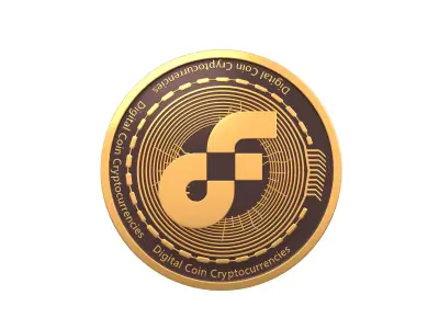Flow Coin v3 001 Low-poly 3D model