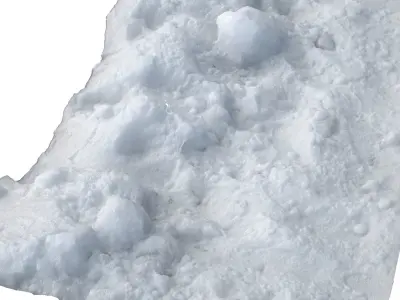 Snow scan 6 Low-poly 3D model