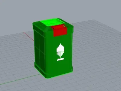 Milan Recycle Bin 3D model