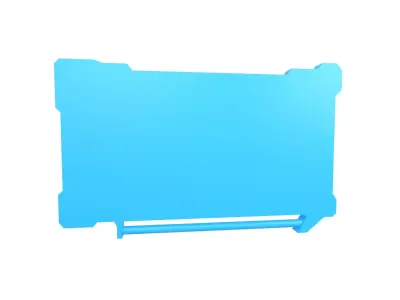 UHD High tech Graphical Interface v4 003 Low-poly 3D model