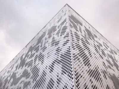 perforated metal panel N17 3D model