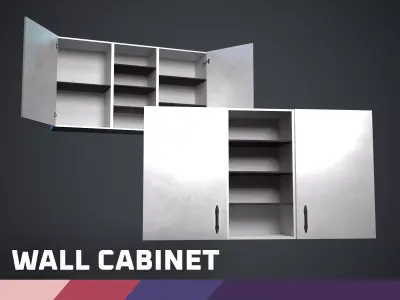 Wall Cabinet Low-poly 3D model buy