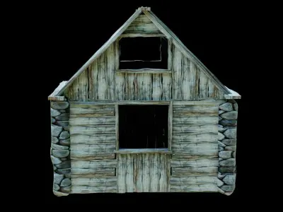 woody cabin 3d model 3D model