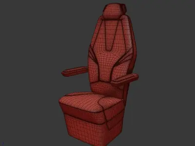 Sci-Fi Chair Set 3D model