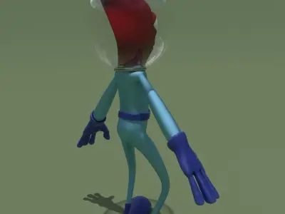 Cartoon Alien 3D model