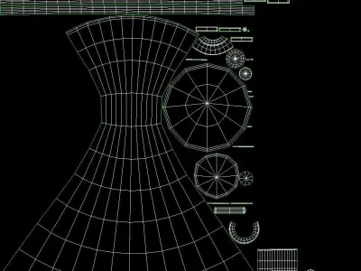 Arteriors Narsi Table Lamp Brass 3D model