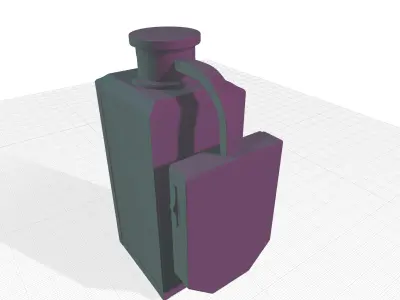 Altman Frosted Glass Outdoor Wall Lantern 3D model