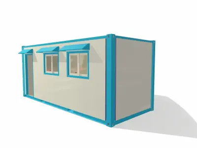 Modular office 3D model