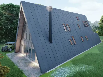 A-Frame Hosue 3D model