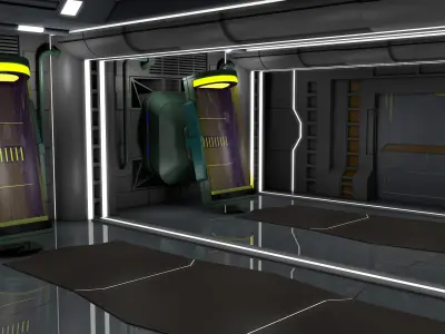 Sci Fi Interior 3D model