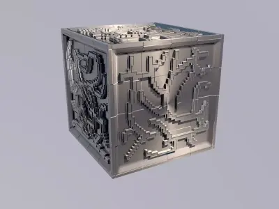 Abstract cube 3D model