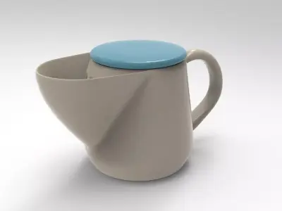 Chi Teapot Low-poly 3D model