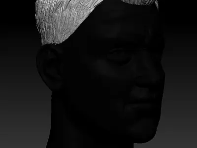 Haircut male sculpt human anatomy fantasy face scifi  3D model