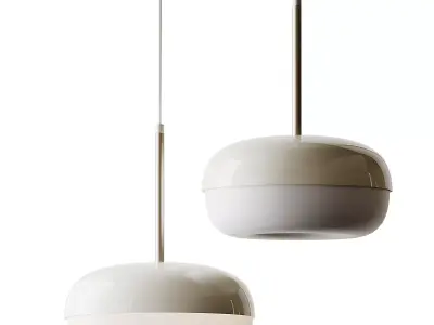 BLASVERK Beige Pendant Lamp 3D model