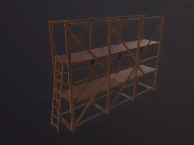 Scaffolding 3D Model Low-poly 3D model