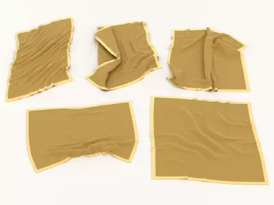 Flannel Towels 3D model