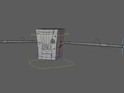 Robot Rig Low-poly 3D model