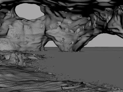 Benagil Cave Portugal 3D model