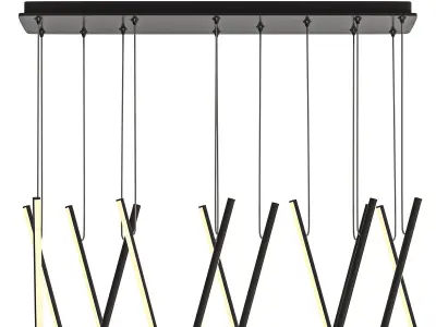 Chute Linear Pendant By Kuzco Lighting 3D model