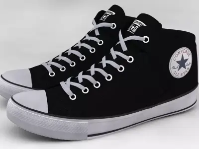 Casual Shoes Converse Hi Street Canvas Low-poly 3D model