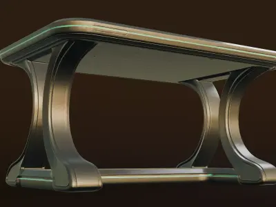 FREE 3Dstyle futuristic table blend gltf Free 3D model