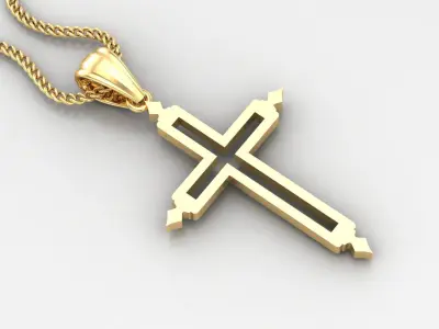 Cross Light Gold 4CP054 3DM STL 3D print model purchase