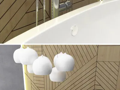 Bathroom furniture modern 3D model