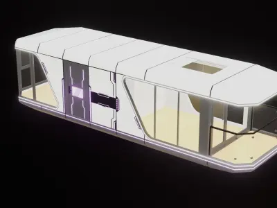 Capsule Home Low-poly 3D model