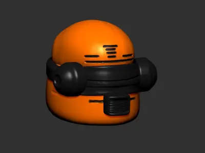helmet high poly sculpt 3d printable ver 7 3D model 3D model 186