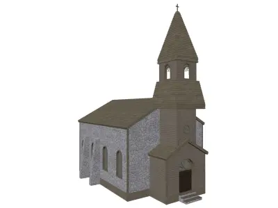 Small ancient church 3D model