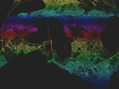 Streets and roads Tunisia Africa 3D model