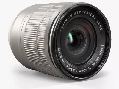 Fujifilm Fujinon XC16-50mm f 3-5 5-6 OIS II Lens Low-poly 3D model