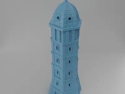 Ivory Tower Tabletop Terrain 25 mm 3D print model